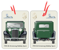 Armstrong Siddeley Sports Foursome (Green) 1934-36 Air Freshener